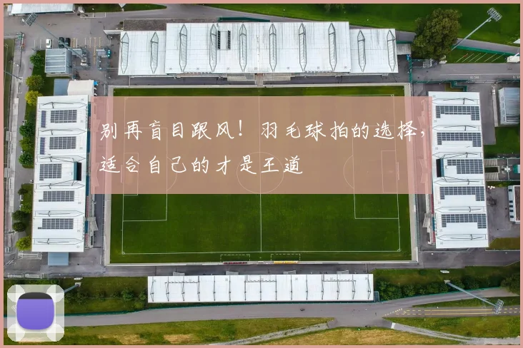 别再盲目跟风!羽毛球拍的选择,适合自己的才是王道